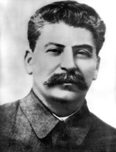 Portrait of Soviet marshal Stalin
