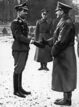 German General Galland, congratulated by the  Führer (1942)