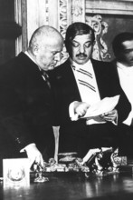Pierre Laval and Benito Mussolini in Italy (1935)