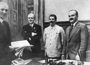 Signing of the Soviet-German non-aggression Pact (1939)