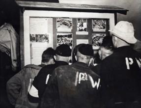 German prisoners are informed of the atrocities carried out by their fellow countrymen (1945)