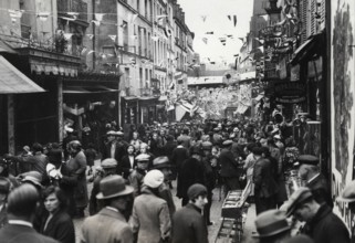 Fête auvergnate et inauguration d'un square rue Mouffetard à Paris