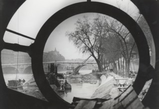 Travaux d'élargissement du lit de la Seine