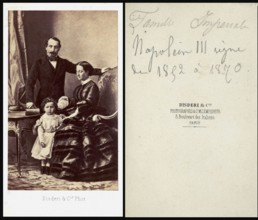 Napoléon III, Eugénie et leur fils Louis Napoléon Bonaparte