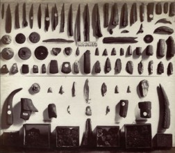 Outils en pierre et en os, British Museum