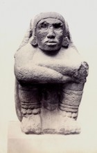 Statue en pierre représentant Xochipilli, British Museum
