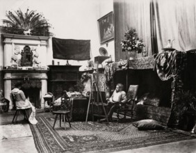 Jules-Arsène Garnier dans son atelier