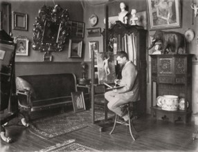 Henri Gervex dans son atelier