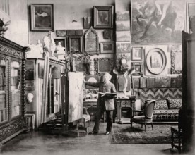 Félix-Henri Giacomotti dans son atelier