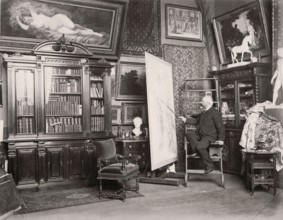 Louis Jacquesson de la Chevreuse dans son atelier