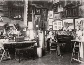 Georges Cain dans son atelier