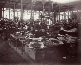 Atget, Le marché des Halles à Paris