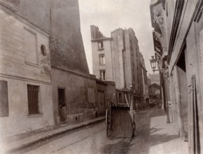 Atget, Charrette rue de l'Epée de bois à Paris