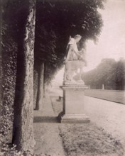 Atget, Statue de l'allée du tapis vert à Versailles