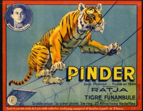 Affiche pour le cirque Pinder