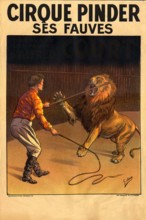 Affiche pour le cirque Pinder