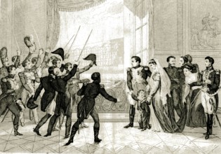 Les adieux de Napoléon à la garde, avril 1814