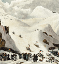 Passage du Grand Saint Bernard par l'Armée française, 19 Mai 1800
