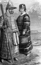 Aleut couple, 19th century
