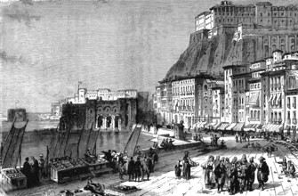 La Quai Sainte Lucie à Naples