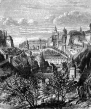 View over Luxemburg in 1890