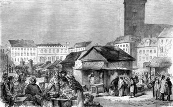 Place du Marché-neuf à Berlin en 1890