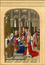 Chroniques de Jean Froissart : couronnement de Charles V de France