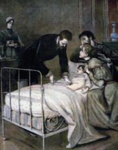 Enfant guéri de la diphtérie par le Dr Roux