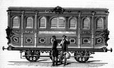 Wagon postal en 1848