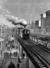 Métro aérien à New York