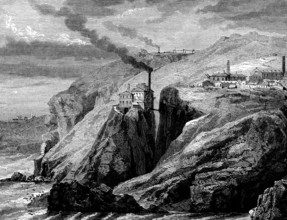 A view of Cornwall (England) -19th century