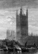 Victoria Tower - London. 19th century