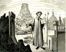 Dante regardant vers Florence