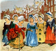 Jeunes filles en promenade