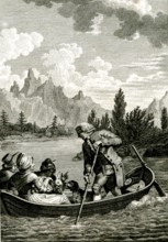 J-J. Rousseau sur le lac de Bienne