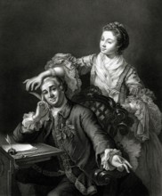 David Garrick et Eva Marie Veigel