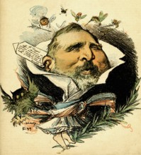 Caricature représentant Emile Loubet, 1899