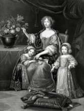 Princesse Henriette d'Angleterre et ses filles - 19e siècle