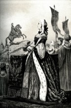 Inauguration de la statue équestre de Pierre Le Grand par Catherine II - 19e siècle