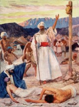 Le bâton d'Aaron se transforme en serpent