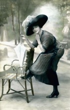Femme à la mode 1900