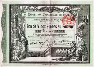 Bon de vingt francs au porteur