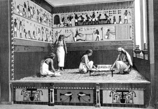 Tissages des Egyptiennes au temps des Pharaons
