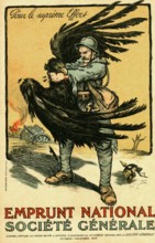 Poster. National loan of "La Société Générale". 1918