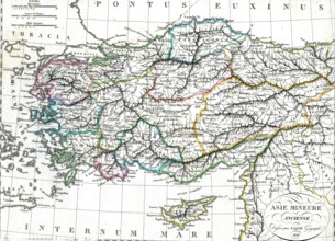 Carte de l'Asie mineure ancienne