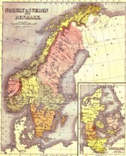 Carte de SCANDINAVIE