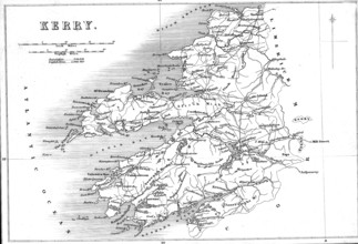 Comté de KERRY, Irlande en 1840