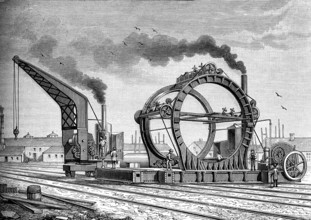 Construction du pont de Forth, Edinbourg, Ecosse