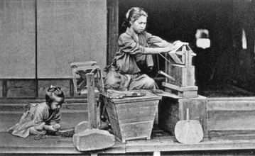 Dévidage des cocons de soie-CHINE