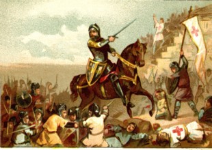 Godefroy de Bouillon à Jerusalem